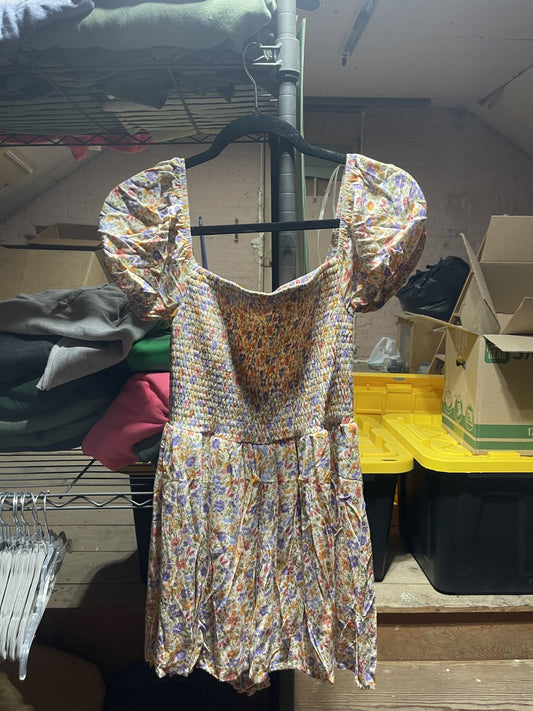 Off Shoulder Floral Romper