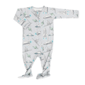 Up and Away Zipper Footie